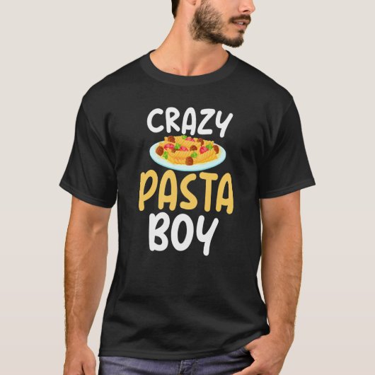 食熱狂する物少年ユーモアのある用のパイタリアンスタボーイ Tシャツ (正面)