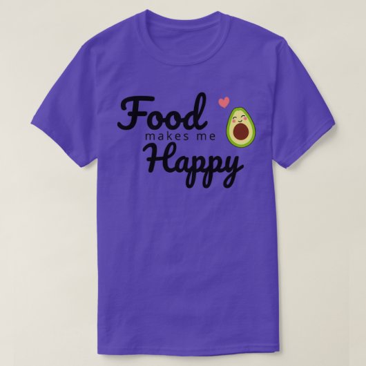 食物があると嬉しい Tシャツ (デザイン正面)