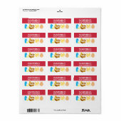 食物の安全警告を警告するアレルゲンを含んでいる可能性がある ラベル (フルシート)