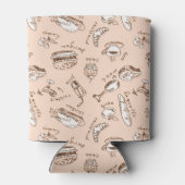 食物の模様 缶クーラー (裏面)