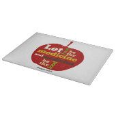 食物を汝の薬とし薬を汝の食物とすべし カッティングボード (角)