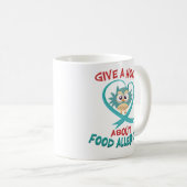 食物アレルギーの認識度月のおもしろいなコーヒー・マグのギフト コーヒーマグカップ (正面右)