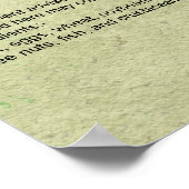 食物アレルギーの通知 ポスター (角)