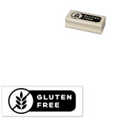 食物アレルギーアイコン グルテンフリー ラバースタンプ (押印)