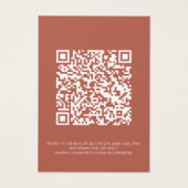 食物アレルギーカロリー情報QRコードカード (裏面)