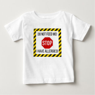 食物アレルギー幼児とベビーTシャツ ベビーTシャツ