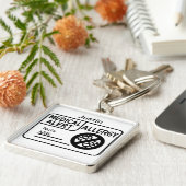 食物アレルギー注意 大人 子ども キーホルダー (側面)