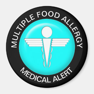 食物アレルギー警告磁石 マグネット