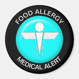 食物アレルギー警告磁石 マグネット