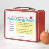 食物アレルギー警報お弁当箱 メタルランチボックス (インサイチュ)