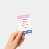 食物アレルギー バッジ (手持ち)