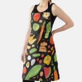 食物、健康な食品とのシームレスなパターン エプロン (インサイチュ)