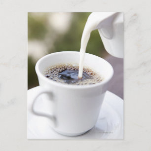 食物、飲食物、コーヒー、クリーム、クリーム ポストカード