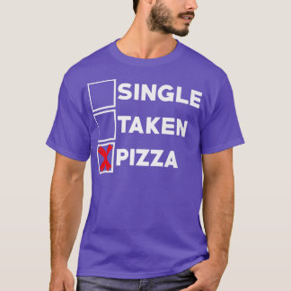 食独身の食イタリアン好きピザ食べピザ Tシャツ