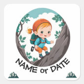 食用つや消し丸 スクエアシール (正面)