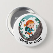 食用つや消し丸 缶バッジ (正面&裏面)