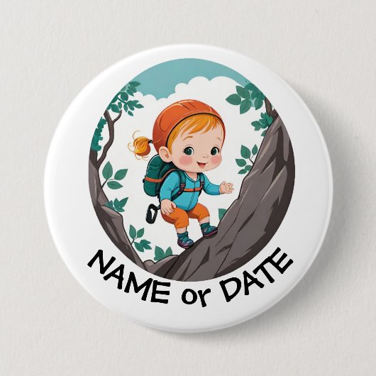 食用つや消し丸 缶バッジ (正面)