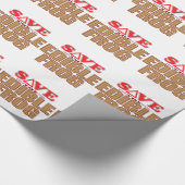 食用のカエルの保存 ラッピングペーパー (角)