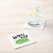 食用の昆虫>本当においしい♦ Saep Eli ♦ スクエアペーパーコースター (インサイチュ)