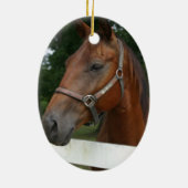食用の栗の馬のオーナメント セラミックオーナメント (裏面)