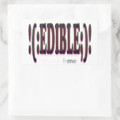 食用の 長方形シール (バッグ)