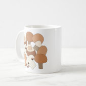 食用キノコハンター 菌類学者 コーヒーマグカップ (正面左)