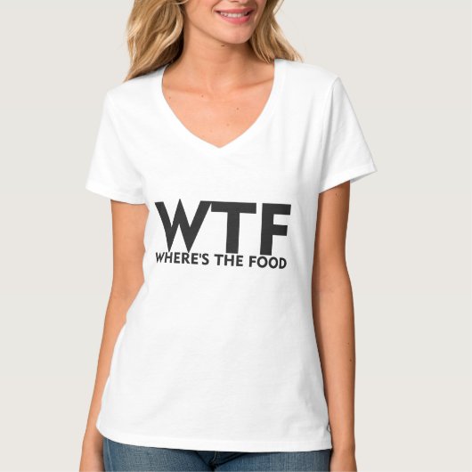 食糧があるところWTF Tシャツ (正面)