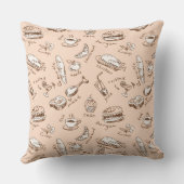 食糧が付いているパターン クッション (裏面)