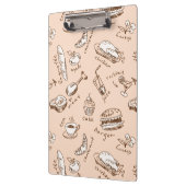 食糧が付いているパターン クリップボード (左)