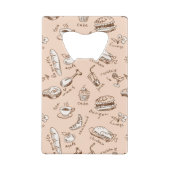 食糧が付いているパターン クレジットカード栓抜き (裏面)