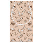 食糧が付いているパターン スモールペーパーバッグ (裏面)