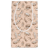 食糧が付いているパターン スモールペーパーバッグ (正面)