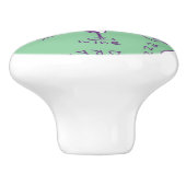 食糧が付いているパターン セラミックノブ (側面)