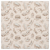 食糧が付いているパターン ファブリック (見本)