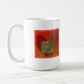 食糧ない戦争をして下さい コーヒーマグカップ (左)