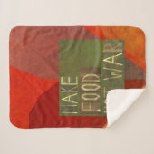 食糧ない戦争をして下さい シェルパブランケット (正面(横))