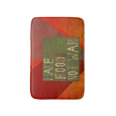 食糧ない戦争をして下さい バスマット (正面縦)