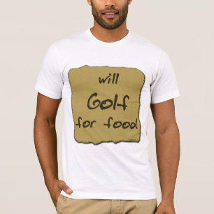 食糧のためにゴルフをします Tシャツ