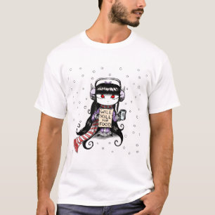 食糧のために殺します Tシャツ