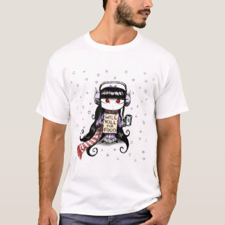 食糧のために殺します Tシャツ