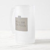 食糧のためのGM フロストグラスビールジョッキ (正面左)