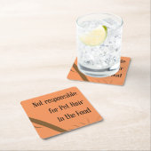 食糧のペット毛に責任がない スクエアペーパーコースター (インサイチュ)