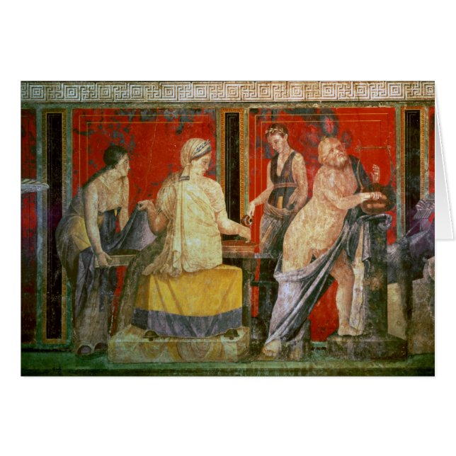 食糧の皿を運んでいるMinistrant (正面横)