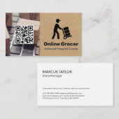 食糧の配達 | オンラインサービス 名刺 (正面/裏面)