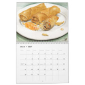 食糧はカレンダーをスケッチします カレンダー (3月 2027)