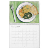食糧はカレンダーをスケッチします カレンダー (2月 2027)
