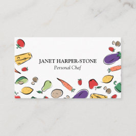 食糧は|の個人的なシェフを落書きします 名刺