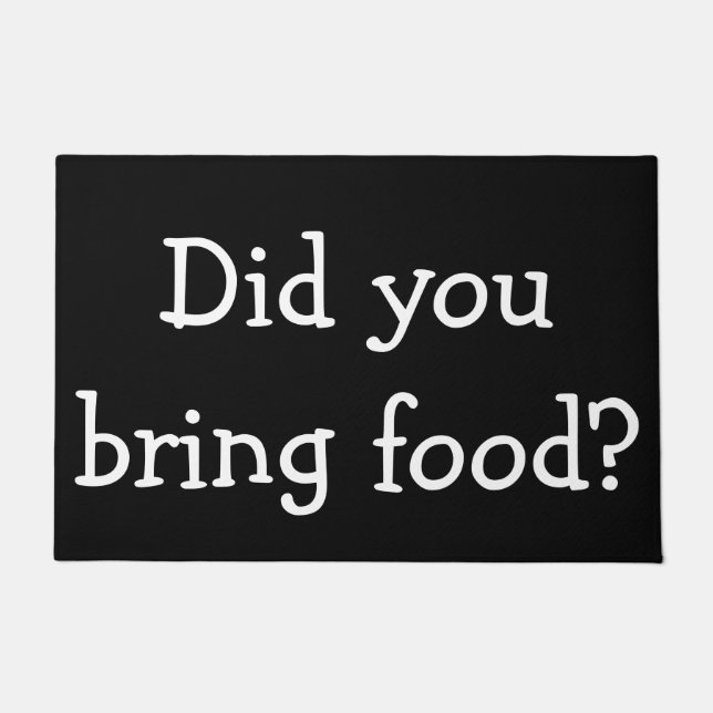 食糧を持って来ましたか。 ドアマット (正面)