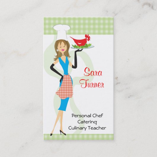 食糧シェフの料理の名刺 名刺 (正面)