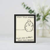 食糧トラックのハリネズミは孤独です ポストカード (スタンド正面)